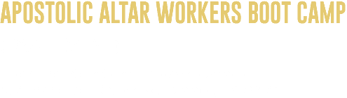 APOSTOLIC ALTAR WORKERS BOOT CAMP (PAST EVENT) Open Fire International Fellowship Salado 507 Prairie Dell Church Rd. | Salado, TX 76571