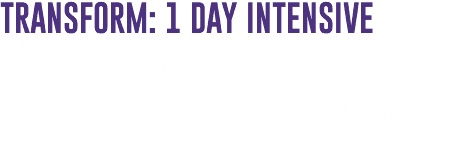 TRANSFORM: 1 Day Intensive BOOK YOUR MINISTRY TODAY Rebirth Apostolic Ministries - Houston 15731 W. Hardy Road, Ste. 8 | Houston, TX 77060